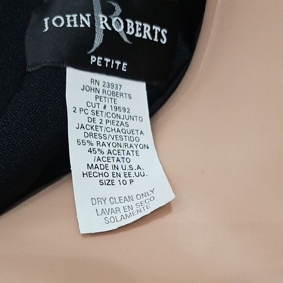 John Roberts Black and White Blazer with Nautical Stripes - Picture 9 of 11